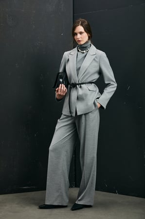 Lına Kadın Ceket Regular Fit Gri