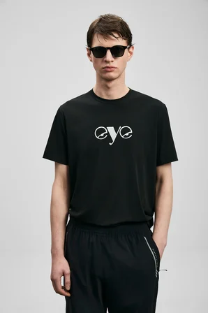 Larry Modern Grafik Tişört Siyah