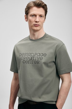 Frank Modern Grafik Tişört Yeşil