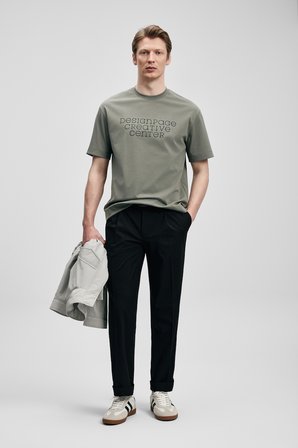 Frank Modern Grafik Tişört Yeşil
