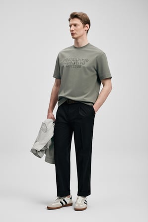 Frank Modern Grafik Tişört Yeşil