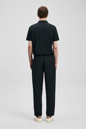 LUFIAN Erkek Calep Smart Slim Fit Chino Pantolon 111190357 Siyah