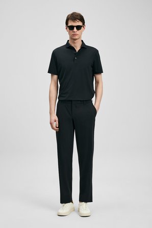 LUFIAN Erkek Calep Smart Slim Fit Chino Pantolon 111190357 Siyah