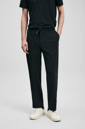 LUFIAN Erkek Calep Smart Slim Fit Chino Pantolon 111190357 Siyah