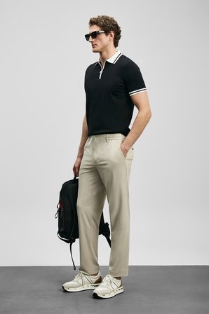 Calep Smart Erkek Chino Pantolon Slim Fit Bej
