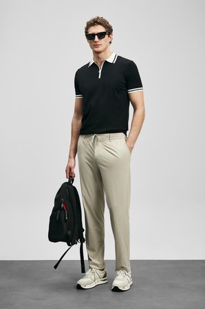 Calep Smart Erkek Chino Pantolon Slim Fit Bej