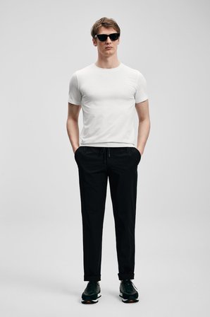 Lufian Erkek Daxon Smart Slim Fit Chino Pantolon 111190359 Siyah