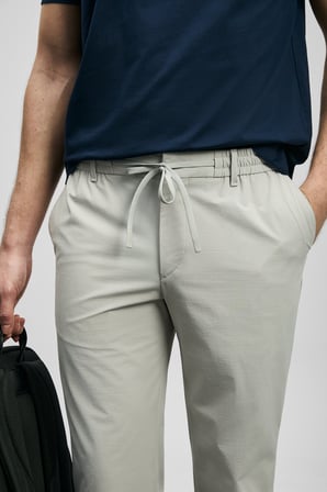 Lufian Erkek Daxon Smart Slim Fit Chino Pantolon 111190359 Taş