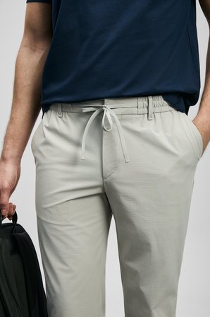 Lufian Erkek Daxon Smart Slim Fit Chino Pantolon 111190359 Taş