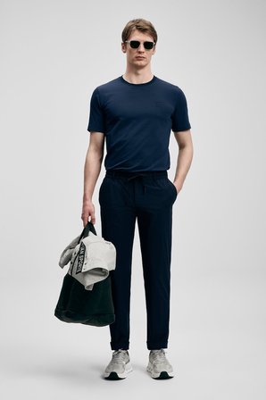 Lufian Erkek Daxon Smart Slim Fit Chino Pantolon 111190359 Lacivert