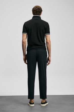 LUFIAN Erkek Eron Smart Chino Slim Fit Pantolon 111190360 Siyah
