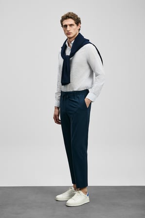Eron Smart Erkek Chino Pantolon Slim Fit Lacivert
