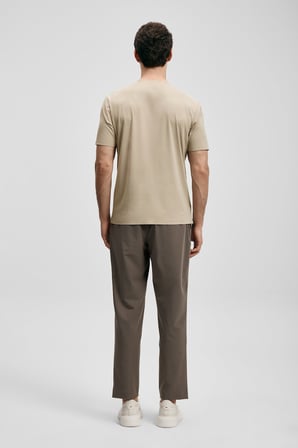 Lufian Slim Fit Normal Bel Dar Paça Chino Pantolon Erkek PANTOLON 111190360 KUM