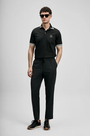 Fenrıc Smart Erkek Chino Pantolon Slim Fit Siyah