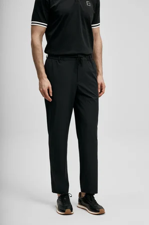 Fenrıc Smart Erkek Chino Pantolon Slim Fit Siyah