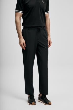Fenrıc Smart Erkek Chino Pantolon Slim Fit Siyah