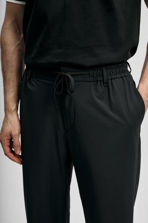 LUFIAN Erkek Fenrıc Smart Slim Fit Chino Pantolon 111190362 Siyah