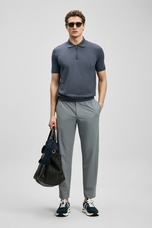 Fenrıc Smart Erkek Chino Pantolon Slim Fit Gri