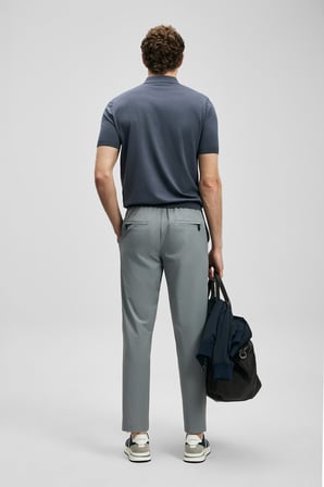 LUFIAN Erkek Fenrıc Smart Slim Fit Chino Pantolon 111190362 Gri