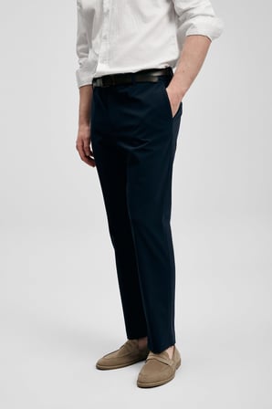 LUFIAN Slim Fit Normal Bel Düz Paça Pantolon Erkek PANTOLON 111190369 LACİVERT