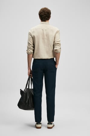 Karl Smart Erkek Chino Pantolon Slim Fit Lacivert