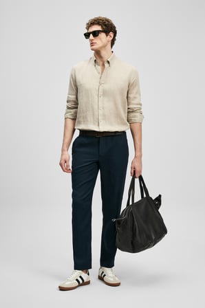 Karl Smart Erkek Chino Pantolon Slim Fit Lacivert