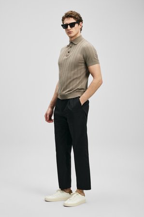 Malrıc Smart Erkek Chino Pantolon Slim Fit Siyah