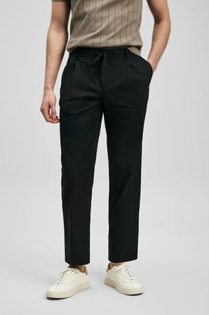 Malrıc Smart Erkek Chino Pantolon Slim Fit Siyah