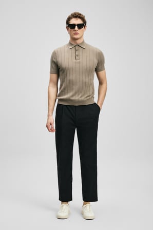 Malrıc Smart Erkek Chino Pantolon Slim Fit Siyah