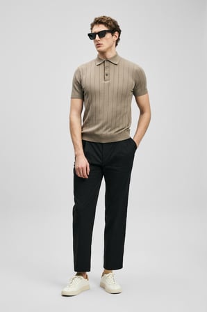 Malrıc Smart Erkek Chino Pantolon Slim Fit Siyah