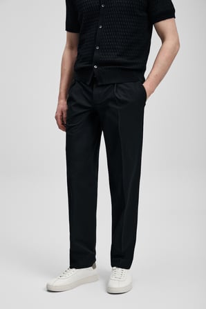 Nalon Smart Erkek Chino Pantolon Slim Fit Siyah