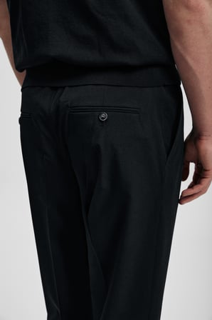 Nalon Smart Erkek Chino Pantolon Slim Fit Siyah