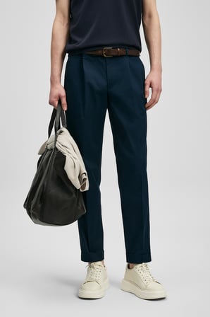 Ronan Smart Erkek Chino Pantolon Slim Fit Lacivert