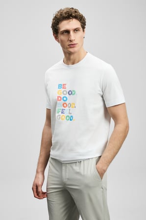 Good Modern Grafik Tişört Kırık Beyaz