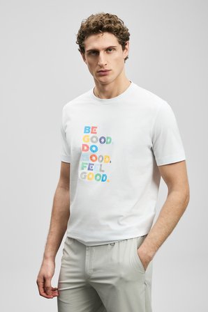 Good Modern Grafik Tişört Kırık Beyaz