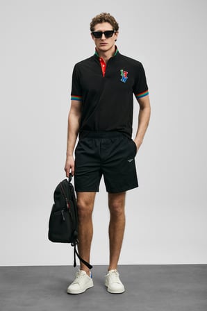 Fun Smart Erkek Polo Tişört Siyah