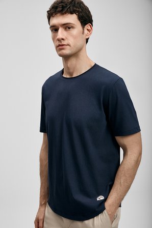 Junya Erkek Basic Tişört Lacivert