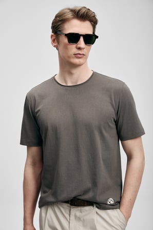 Junya Erkek Basic Tişört Vizon
