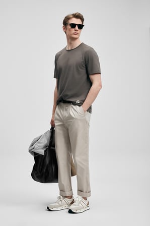 Junya Erkek Basic Tişört Vizon