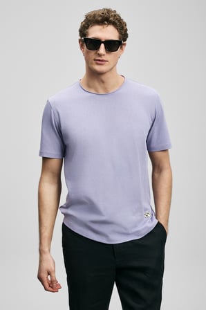 Junya Erkek Basic Tişört Lila