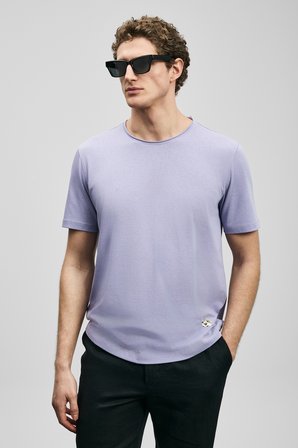 Junya Erkek Basic Tişört Lila