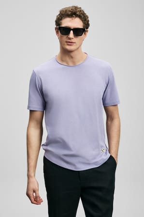 Junya Erkek Basic Tişört Lila