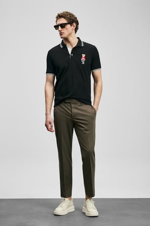 Sam Smart Erkek Chino Pantolon Slim Fit Toprak