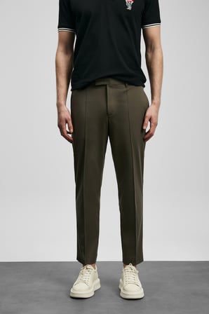 Sam Smart Erkek Chino Pantolon Slim Fit Toprak
