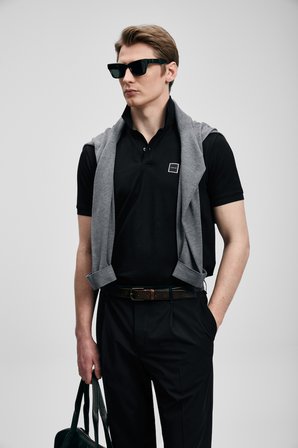 Carter Smart Erkek Polo Tişört Siyah
