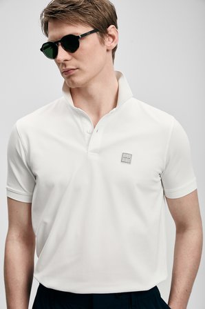 Carter Smart Erkek Polo Tişört Kırık Beyaz