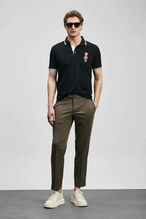 Brady Smart Erkek Polo Tişört Siyah