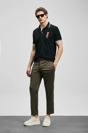 Brady Smart Erkek Polo Tişört Siyah