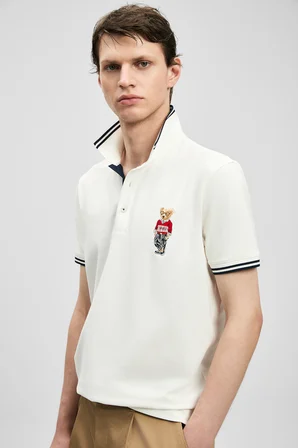 Brady Smart Erkek Polo Tişört Kırık Beyaz