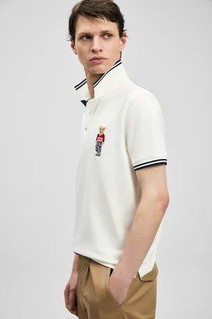 Brady Smart Erkek Polo Tişört Kırık Beyaz